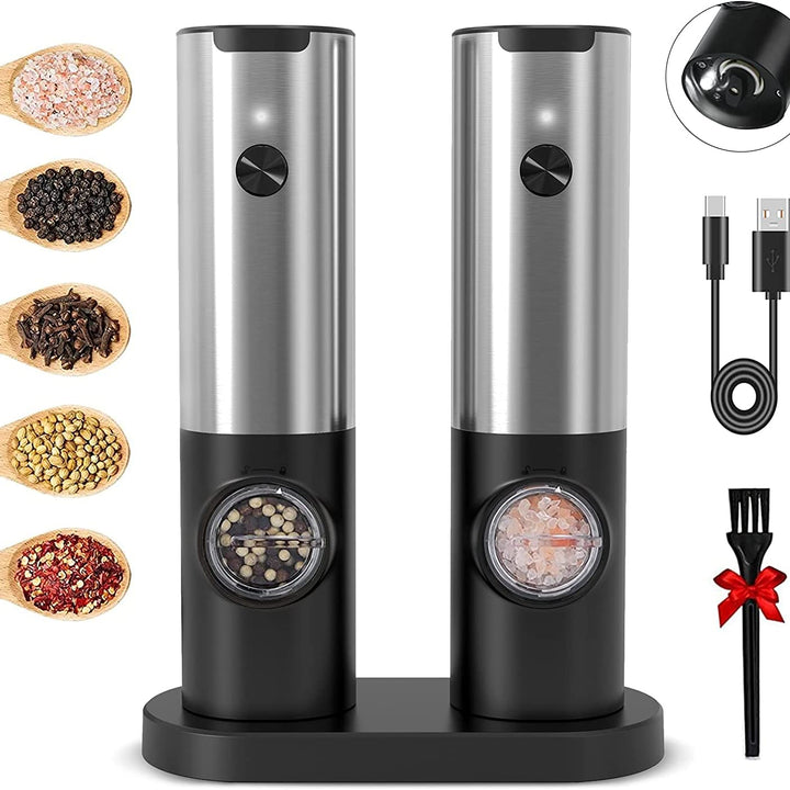 Black Pepper Sea Salt Electric Grinder