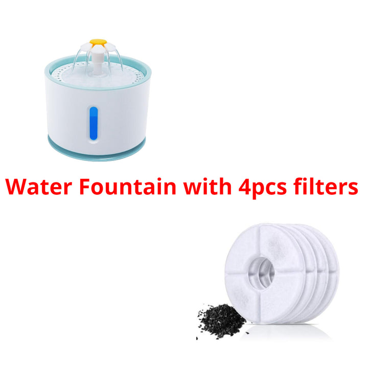 Automatic Pet Cat Water Fountain With LED dispenser