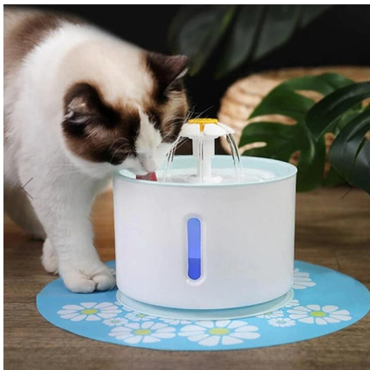 Automatic Pet Cat Water Fountain With LED dispenser