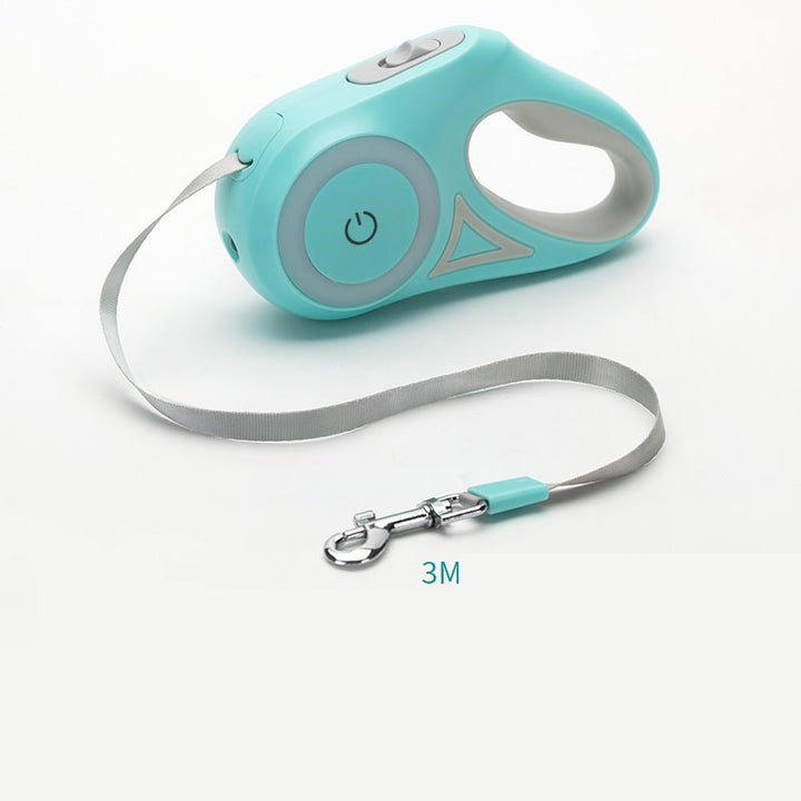 Dog Leash Retractable And Dog Collar Spotlight Automatic