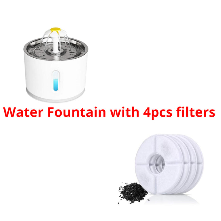 Automatic Pet Cat Water Fountain With LED dispenser