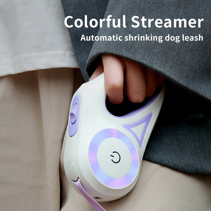 Dog Leash Retractable And Dog Collar Spotlight Automatic